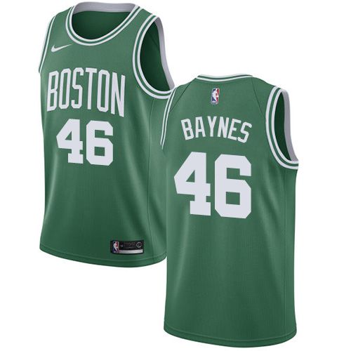 Men Boston Celtics #46 Aron Baynes Green Swingman Icon Edition NBA Jersey